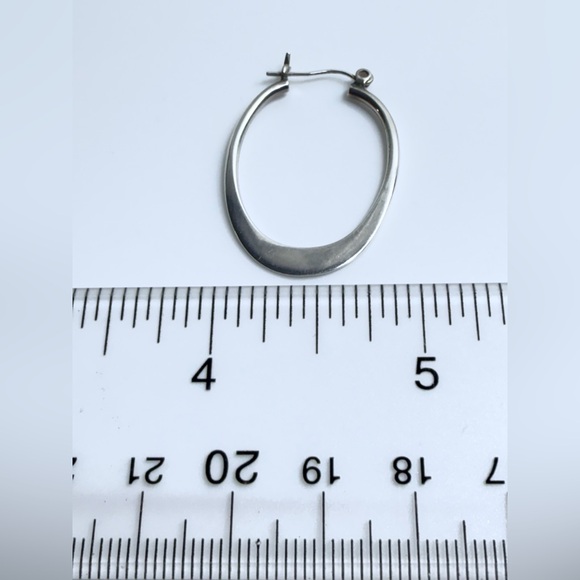 Silpada Vintage HTF Collectible Sterling Silver BACK-TO-BASICS Hoop Earrings - Picture 9 of 10